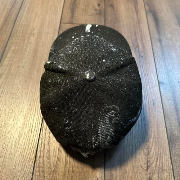 New era X Harley Davidson black paint‎ splattered snapback hat - Picture 5 of 8